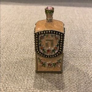 Austrian Pearlized Gold Crystal Dreidel
